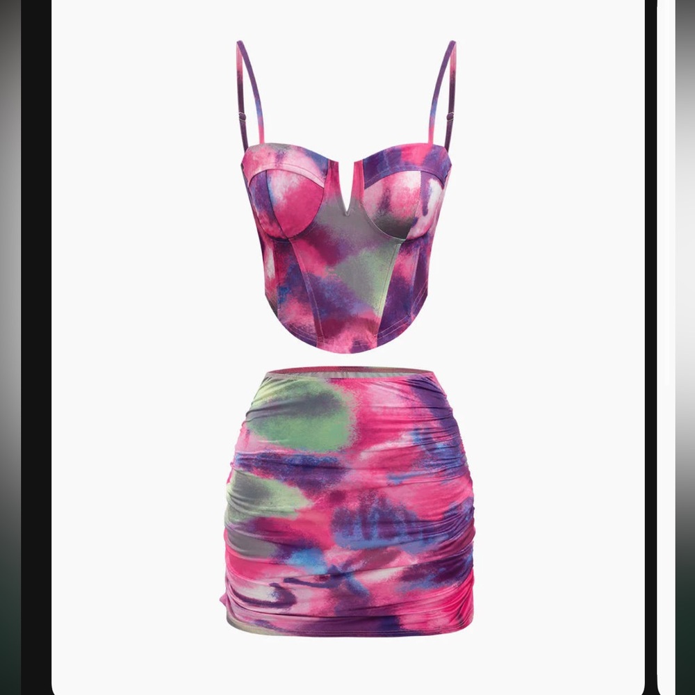 Corset Top and Mini Skirt